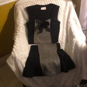 CACHE top mini skort set.